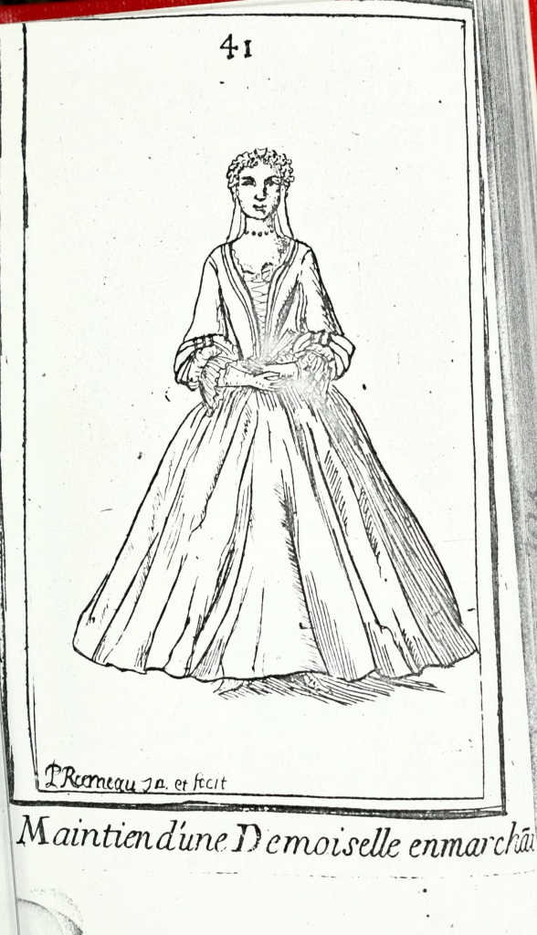 Рис. 9. Maitien d’une Demoiselle en marh [Rameau 1725: 41].