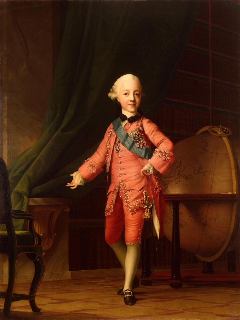 Рис. 11. Вигилиус Эриксен. Портрет Павла Петровича в учебной комнате. 1766. © Государственный Эрмитаж, Санкт-Петербург, 2018. Фото Ю.А. Молодковца, В.С. Теребенина, Л.Г. Хейфеца.