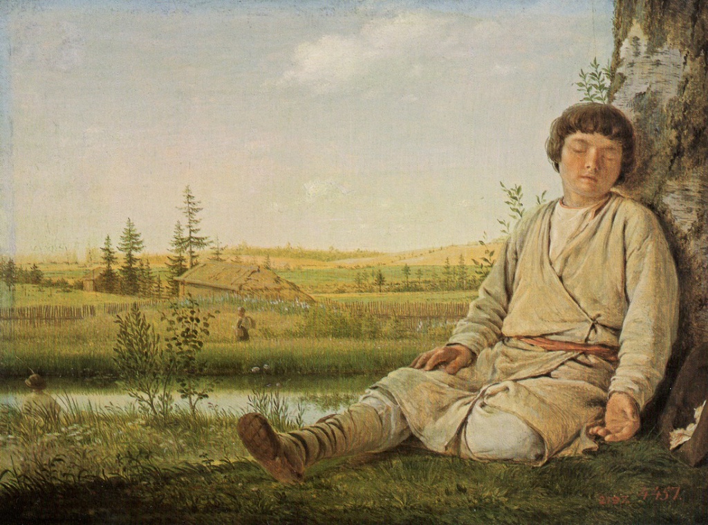 Ил. 6. А.Г. Венецианов. Спящий пастушок. © Государственный Русский музей, Санкт-Петербург, 2018